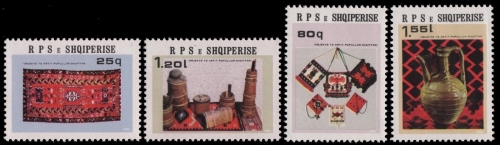 Albanien 1982 - Mi-Nr. 2141-2144 ** - MNH - Kunsthandwerk