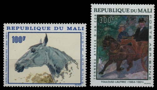 Mali 1967 - Mi-Nr. 158-159 ** - MNH - Pferde / Horses
