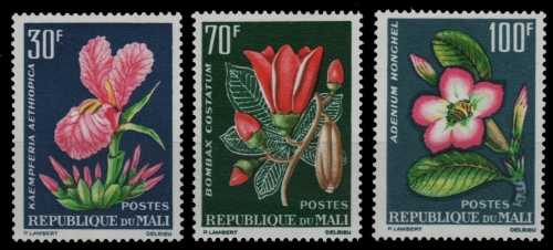 Mali 1963 - Mi-Nr. 78-80 ** - MNH - Blumen / Flowers