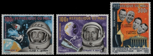 Mali 1966 - Mi-Nr. 117-119 ** - MNH - Raumfahrt / Space
