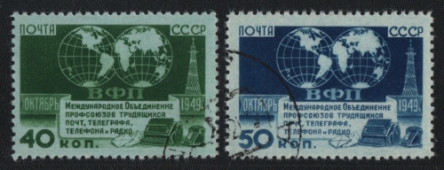 Russia / Sowjetunion 1950 - Mi-Nr. 1459-1460 gest / used - PTT