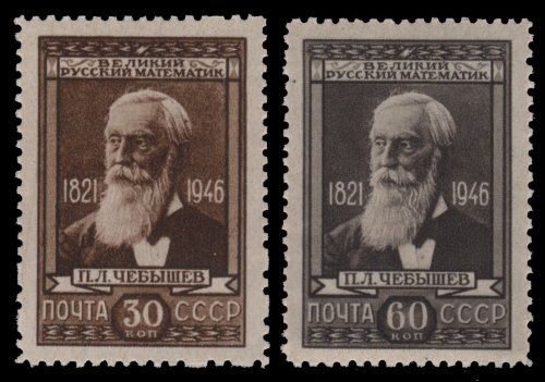 Russia / Sowjetunion 1946 - Mi-Nr. 1023-1024 ** - MNH - Tschebyschow