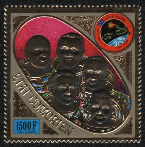 Komoren 1975 - Mi-Nr. 255 A ** - MNH - Raumfahrt / Space - GOLD