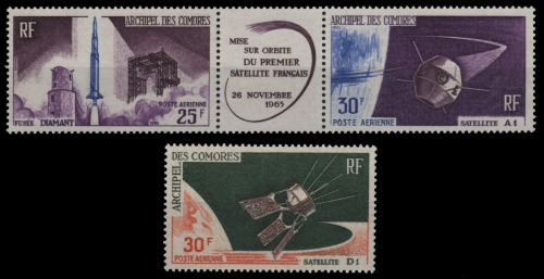 Komoren 1966 - Mi-Nr. 72-73 & 74 ** - MNH - Raumfahrt / Space