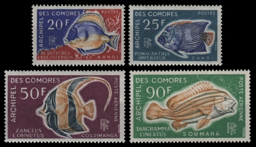 Komoren 1968 - Mi-Nr. 88-91 ** - MNH - Fische / Fish