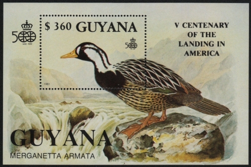 Guyana 1991 - Mi-Nr. Block 127 ** - MNH - Ente / Duck