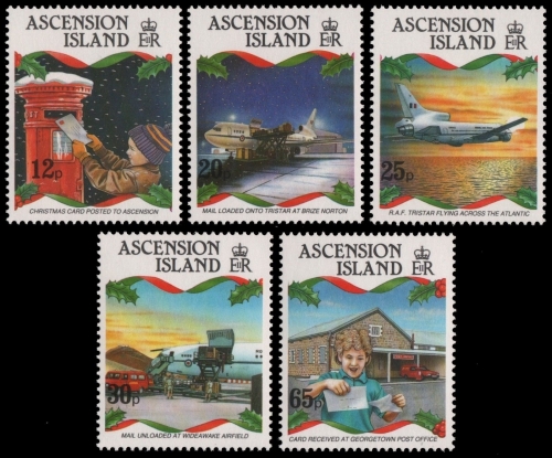 Ascension 1993 - Mi-Nr. 618-622 ** - MNH - Weihnachten / X-mas