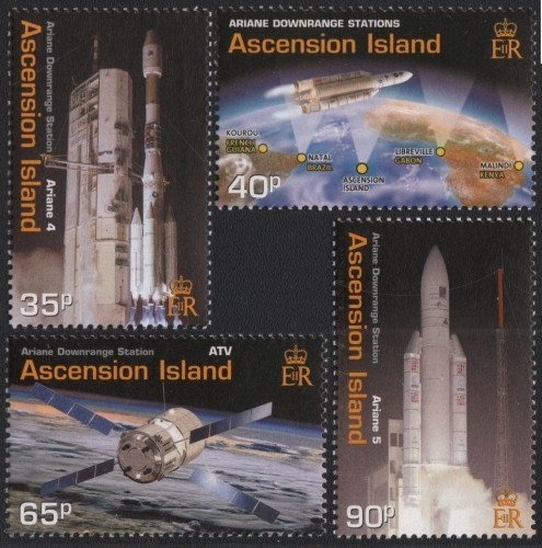 Ascension 2003 - Mi-Nr. 895-898 ** - MNH - Raumfahrt / Space - Ariane