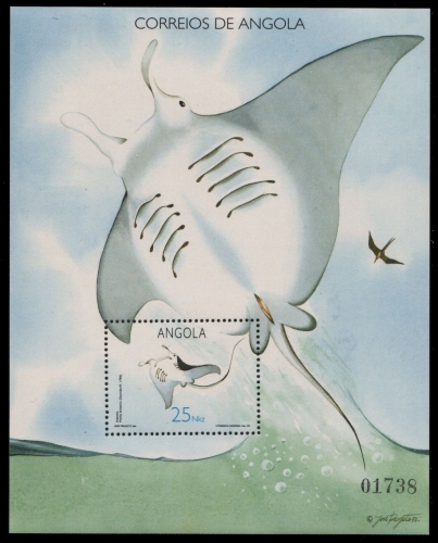 Angola 1990 - Mi-Nr. Block 12 ** - MNH - Rochen / Ray