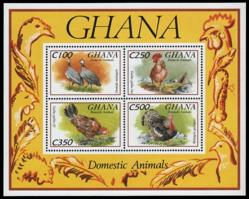 Ghana 1993 - Mi-Nr. Block 237 ** - MNH - Bauernhoftiere / Farm animals