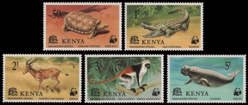 Kenia 1977 - Mi-Nr. 87-91 ** - MNH - Wildtiere / Wild animals