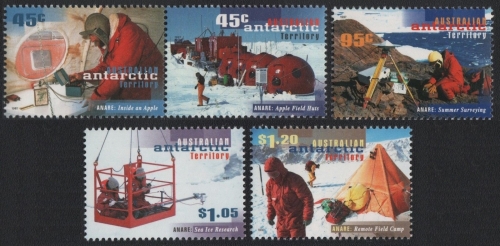 AAT / Austral. Antarktis 1997 - Mi-Nr. 110-114 ** - MNH - Antarktisforschung II