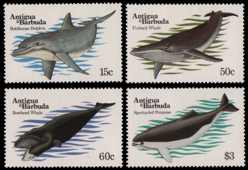 Antigua 1983 - Mi-Nr. 714-717 ** - MNH - Wale / Whales