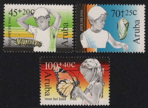 Aruba 1986 - Mi-Nr. 18-20 ** - MNH - Schmetterlinge / Butterfly