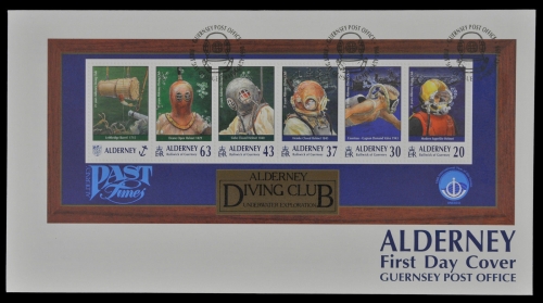 Alderney 1998 - Mi-Nr. Block 4 - Taucher Verein - Schiffwracks - FDC