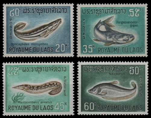 Laos 1967 - Mi-Nr. 207-210 ** - MNH - Fische / Fish