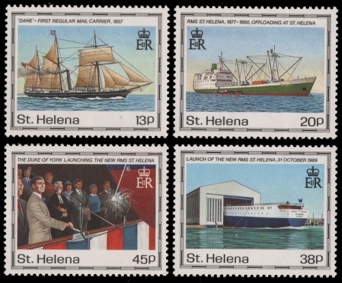 St. Helena 1990 - Mi-Nr. 536-539 ** - MNH - Schiffe / Ships
