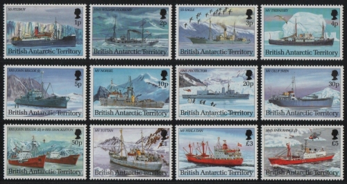 BAT / Brit. Antarktis 1993 - Mi-Nr. 203-214 ** - MNH - Schiffe / Ships (II)