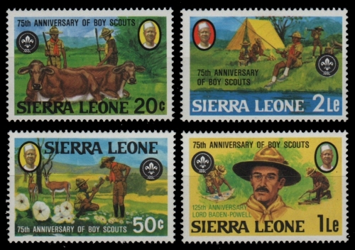 Sierra Leone 1982 - Mi-Nr. 665-668 ** - MNH - Pfadfinder / Scouts