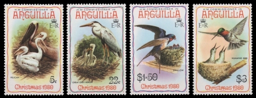 Anguilla 1980 - Mi-Nr. 396-399 ** - MNH - Vögel / Birds