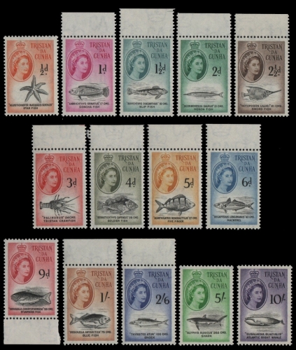 Tristan da Cunha 1960 - Mi-Nr. 28-41 ** - MNH - Meeresleben / Marine Life (I)