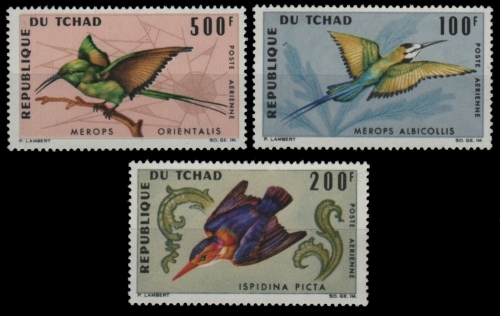 Tschad 1966 - Mi-Nr. 163-165 ** - MNH - Vögel / Birds