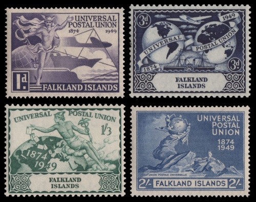 Falkland 1949 - Mi-Nr. 98-101 ** - MNH - UPU