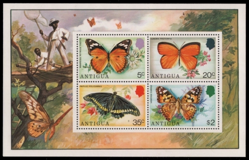 Antigua 1975 - Mi-Nr. Block 22 ** - MNH - Schmetterling / Butterfly