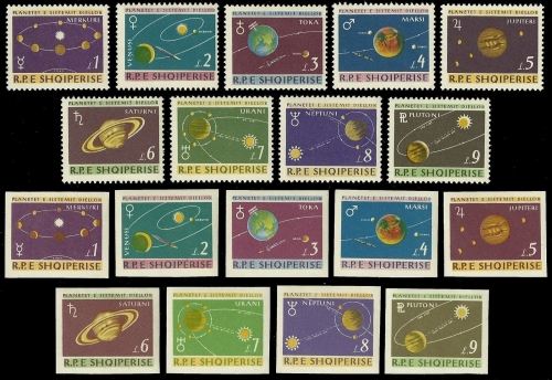 Albanien 1964 - Mi-Nr. 892-900 & 902-910 ** - MNH - Raumfahrt / Space