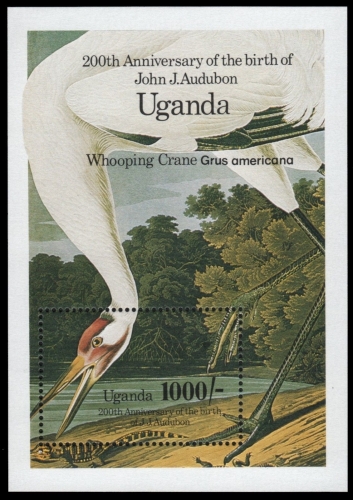 Uganda 1985 - Mi-Nr. Block 54 ** - MNH - Vögel / Birds - Audubon