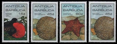 Antigua 1985 - Mi-Nr. 880-883 ** - MNH - Meeresleben / Marine life