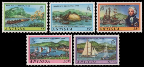 Antigua 1975 - Mi-Nr. 358-362 ** - MNH - Schiffe / Ships
