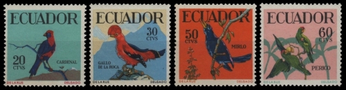 Ecuador 1958 - Mi-Nr. 981-984 ** - MNH - Vögel / Birds