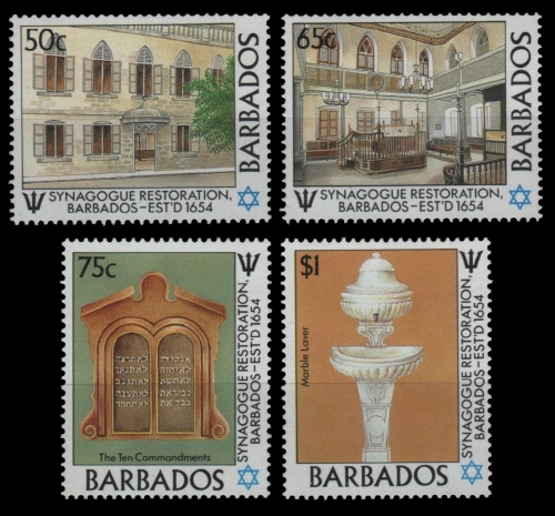 Barbados 1987 - Mi-Nr. 683-686 ** - MNH - Synagoge