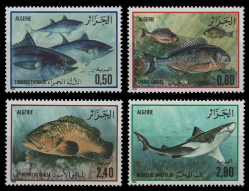 Algerien 1983 - Mi-Nr. 873-876 ** - MNH - Fische / Fish
