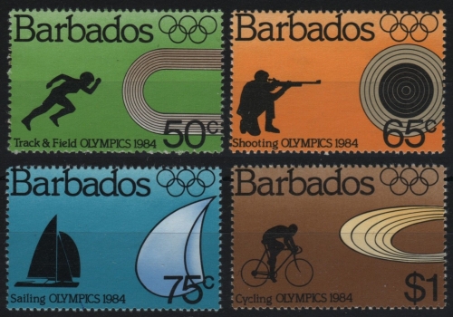 Barbados 1984 - Mi-Nr. 600-603 ** - MNH - Olympia Los Angeles
