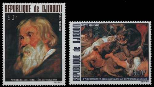Dschibuti 1978 - Mi-Nr. 216-217 ** - MNH - Gemälde / Paintings