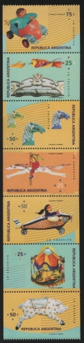 Argentinien 1996 - Mi-Nr. 2320-2326 - aus Heft ** - MNH - Karussell