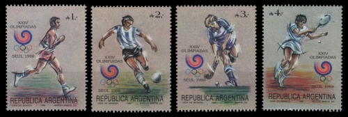 Argentinien 1988 - Mi-Nr. 1926-1929 ** - MNH - Olympia Seoul