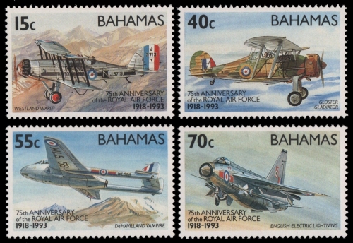 Bahamas 1993 - Mi-Nr. 801-804 ** - MNH - Flugzeuge / Airplanes