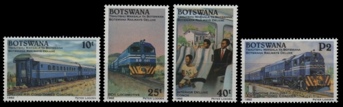 Botswana 1992 - Mi-Nr. 513-516 ** - MNH - Eisenbahn / Train