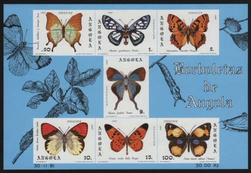 Angola 1982 - Mi-Nr. Block 6 ** - MNH - Schmetterlinge / Butterflies