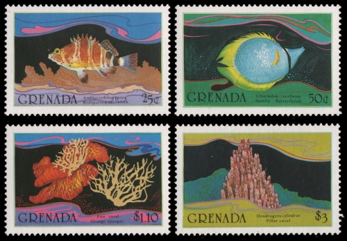 Grenada 1985 - Mi-Nr. 1429-1432 ** - MNH - Meeresleben / Marine life