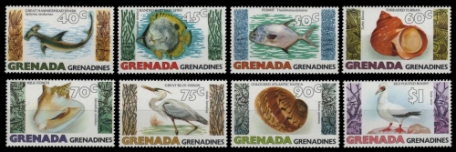 Grenada-Grenadinen 1979 - Mi-Nr. 340-347 ** - MNH - Fauna