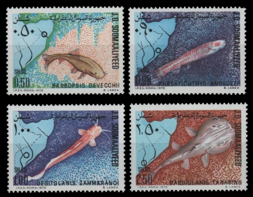 Somalia 1979 - Mi-Nr. 288-291 ** - MNH - Fische / Fish