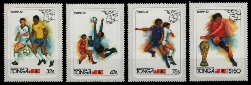 Tonga 1982 - Mi-Nr. 812-815 ** - MNH - Fussball / Soccer