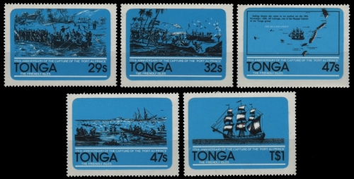 Tonga 1981 - Mi-Nr. 799-803 ** - MNH - Schiffe / Ships