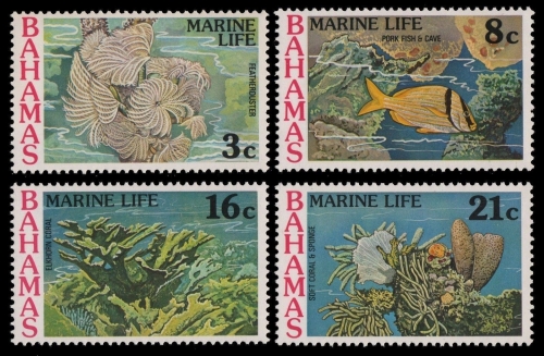 Bahamas 1977 - Mi-Nr. 414-417 ** - MNH - Meeresleben / Marine life
