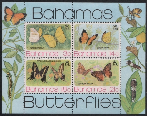Bahamas 1975 - Mi-Nr. Block 13 ** - MNH - Schmetterlinge / Butterflies