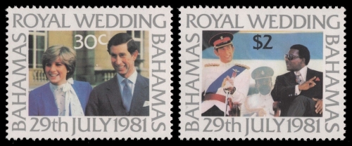 Bahamas 1981 - Mi-Nr. 480-481 ** - MNH - Royal Wedding